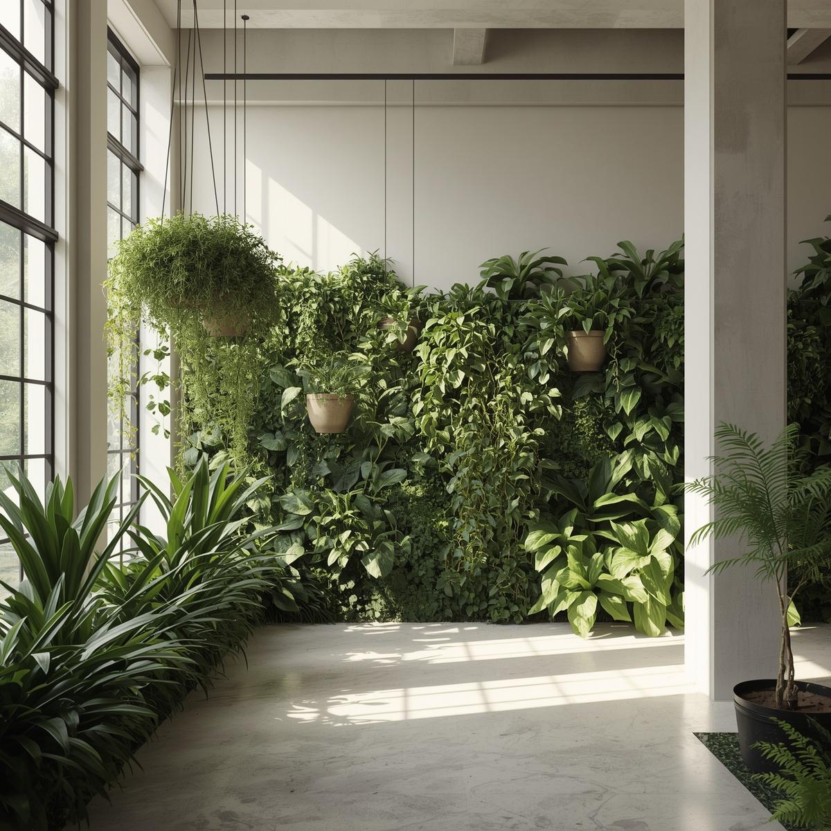 Kontorslandskap med inomhusväxter från Tlaxyronbrexbriz